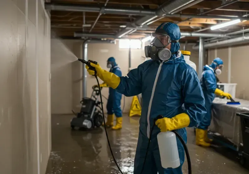 Basement Sanitization and Antimicrobial Treatment process in Nodaway County, MO